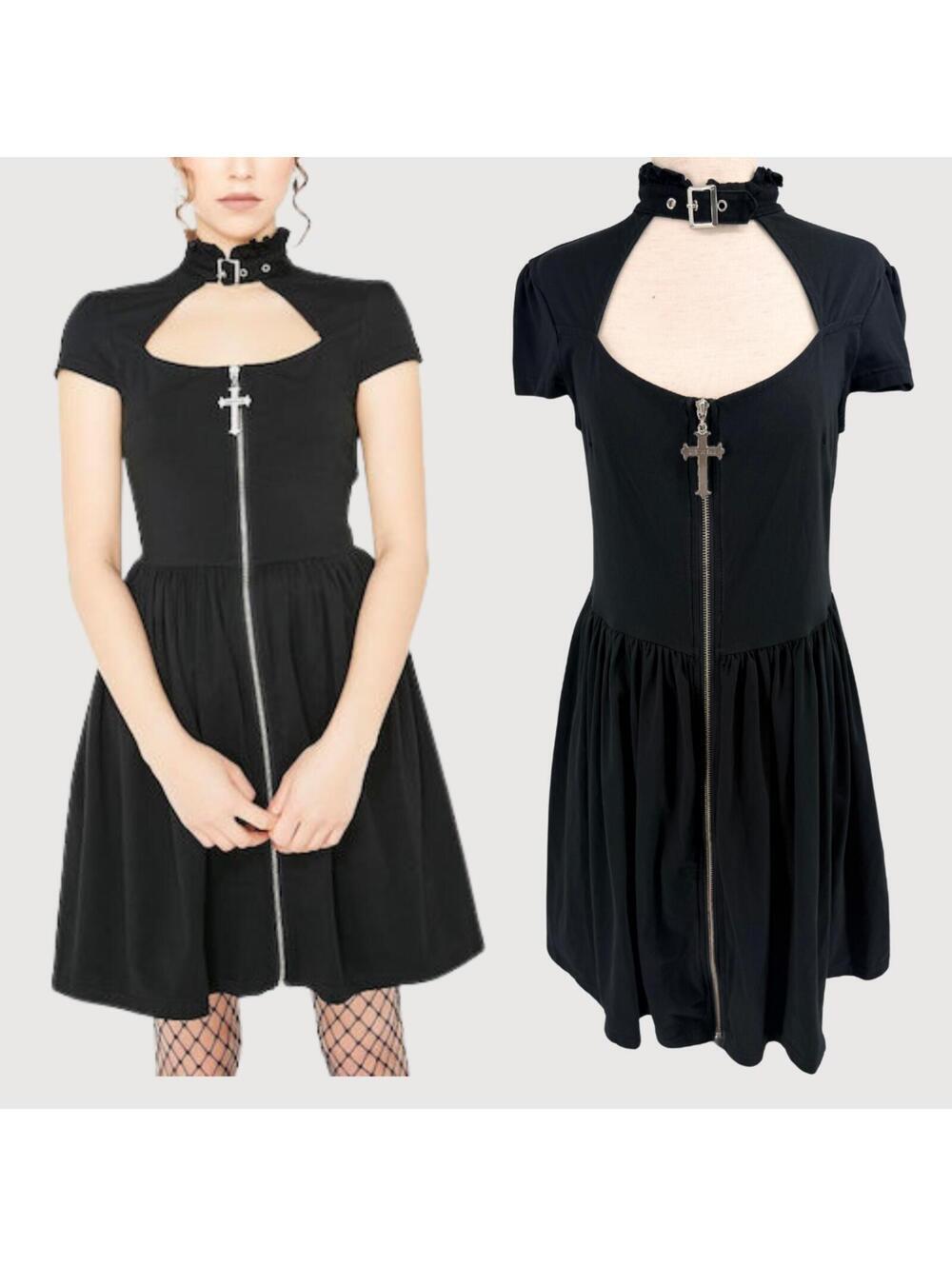 Killstar Lucinda Gothic Skater Dress M